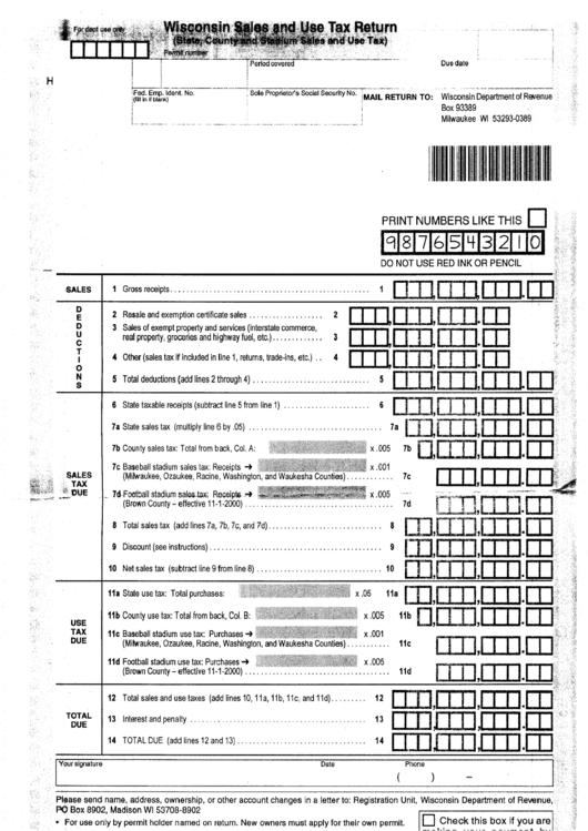 Top 5 S 012 Form St 12 Wisconsin Sales And Use Tax Return State 