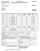 Occupation Utility Tax Return Form - City Of Seattle