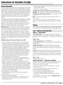 Instructions For Schedule Ca (540) 2004 - State Of California Printable pdf