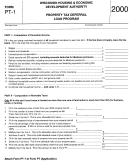 Form Pt-1 - Property Tax Deferral Loan Program 2000 - State Of Wisconsin