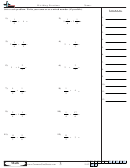 Dividing Fractions Worksheet With Answer Key