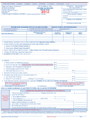 Income Tax Return Form 2012 - State Of Ohio Printable pdf