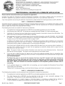 Form 08-4403 - Professional Counselor Licensure Application - Juneau - 2013