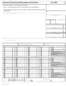 Form A1-qrt - Arizona Quarterly Withholding Tax Return