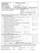 Business Tax Return - City Of Reading, Ohio Income Tax Bureau