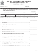 Pine Tree Development Zone Tax Credit Worksheet For Tax Year 2012 - Maine Department Of Revenue