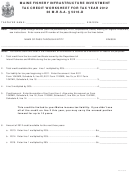 Maine Fishery Infrastructure Investment Tax Credit Worksheet - 2012