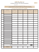 Form Crb - Maine Franchise Tax Combined Report For Unitary Members - 2012 Printable pdf
