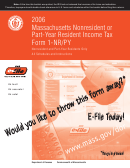 Instructions For Form 1-nr/py - Massachusetts Nonresident Or Part-year Resident Income Tax - 2006
