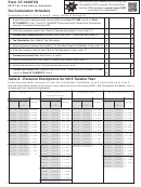 Form Ct-1040tcs -tax Calculation Schedule - Connecticut - 2015