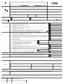 Fillable Form 5 - Wisconsin Corporation Franchise Or Income Tax Return - 1998 Printable pdf