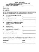 Monthly Utility Tax Computation Form - County Of Henrico - 2002