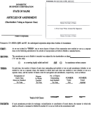 Form Mbca-9a - Articles Of Amendment - 2000