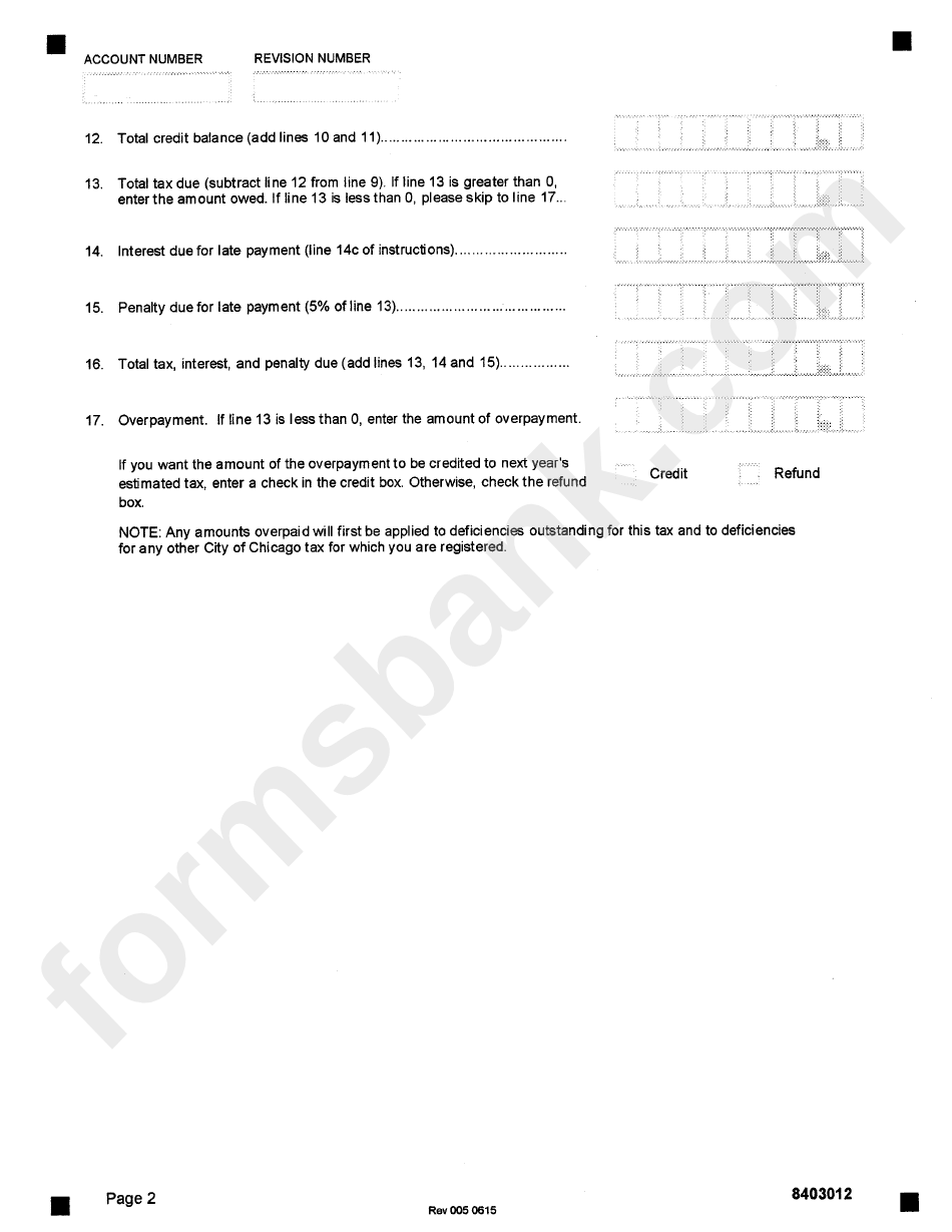 Form 8403 - Nontitled Personal Property Use Tax Retailer - City Of Chicago Department Of Revenue