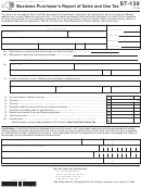 Form St-130 - Business Purchaser's Report Of Sales And Use Tax - New York State Department Of Taxation And Finance