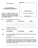 Form Cons - Articles/certificate Of Inter-Entity Consolidation - Maine Secretary Of State Printable pdf