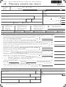 Fillable Form 38 - Fiduciary Income Tax Return - 2011 Printable pdf