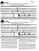 Form Pt-wh - Statement Of Montana Income Tax Withheld For Nonresident Individual