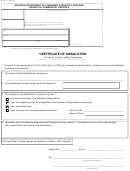 Form Bcs/cd-731 - Certificate Of Dissolution