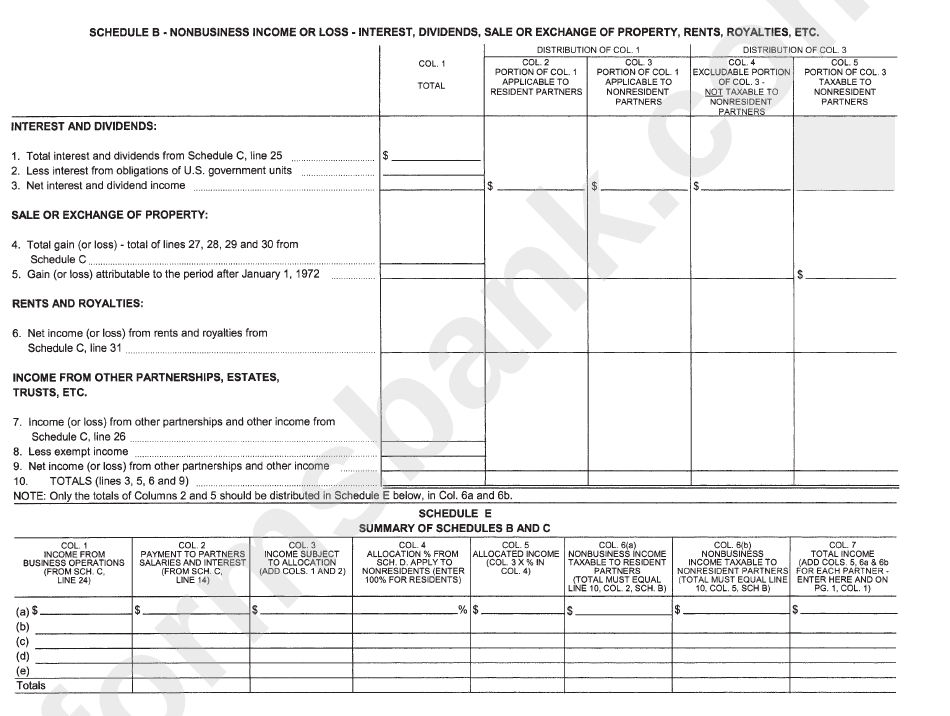 Form Al-1065 - Albion Partnership Income Tax Return - 2004