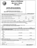 Form Lp-5 - Foreign Limited Partnership Application For Registration - California Secretary Of State