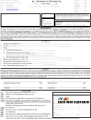 Declaration Of Estimated Tax Form - City Of Hamilton Income Tax Division