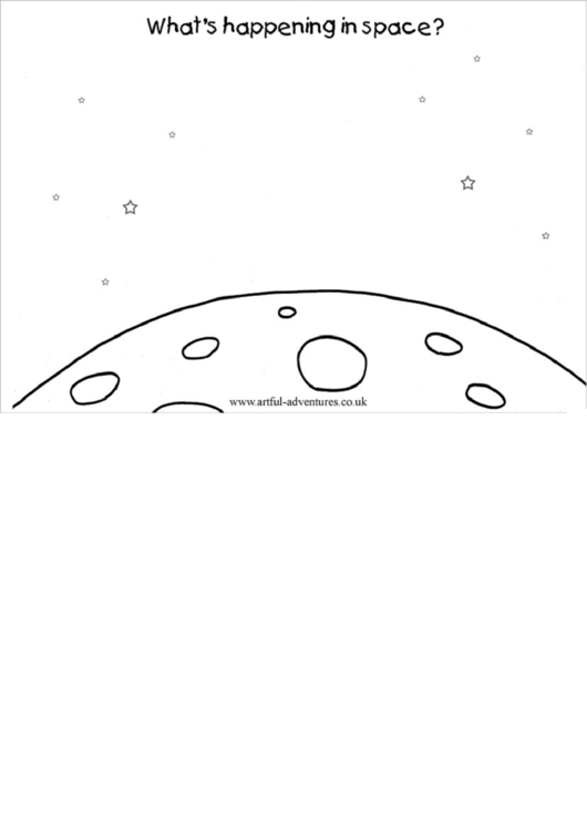 Space Coloring Sheet