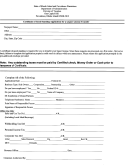 Certificate Of Good Standing Application For A Liquor License Transfer - State Of Rhode Island