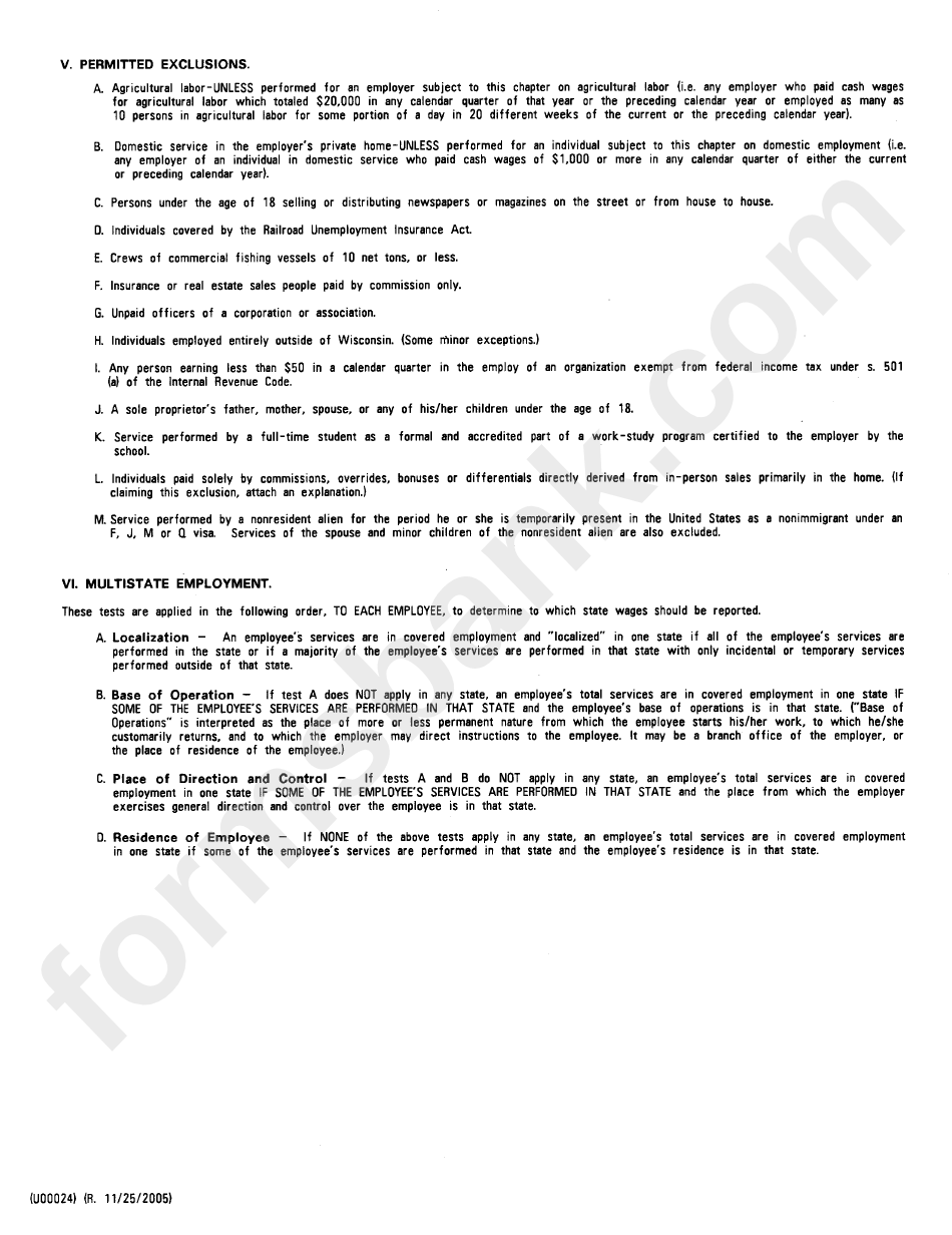 Memorandum Of Employer Liability