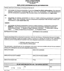 Form Cdf-311 - Employer's Representative Authorization