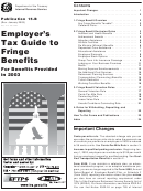 Publication 15-b Employer's Tax Guide To Fringe Benefits - 2003