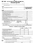 Form Bc 1041 - City Of Battle Creek Income Tax Fiduciary Return