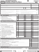 California Form 100x - Amended Corporation Franchise Or Income Tax Return - 2012