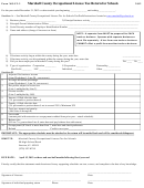 Form Molt-2 - Marshall County Occupational License Tax Return For Schools- 2012