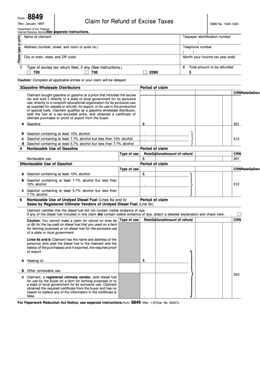 fillable-form-8849-claim-for-refund-of-excise-taxes-printable-pdf