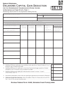 Form 561s - Oklahoma Capital Gain Deduction For The Nonresident Shareholder - 2013