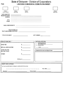 Uniform Commercial Code Filing Sheet - Delaware Division Of Corporations