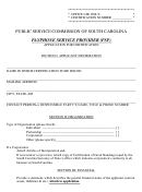 Payphone Service Provider (psp) Application For Certification - Public Service Commission Of South Carolina