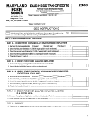 Form 500cr - Business Tax Credits - 2000