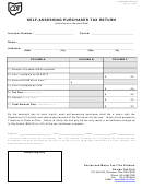 Form Kwh-4 - Prescribed Tax Form Kwh-4 - Self-assessing Purchaser Tax Return