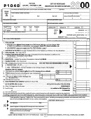 Form P1040 - Individual Income Tax Return - 2000