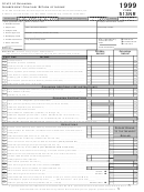 Form 513nr - Nonresident Fiduciary Return Of Income - 1999