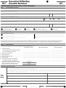 California Form 587 - Nonresident Withholding Allocation Worksheet - 2017