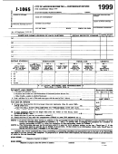 Form J-1065 - City Of Jackson Income Tax Partnership Return - 1999 Printable pdf
