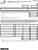 Form It-641 - Manufacturer's Real Property Tax Credit - Department Of Taxation And Finance
