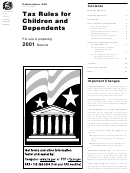 Tax Rules For Children And Dependents (2001) - Department Of The Treasury