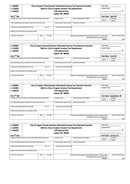 2024 4th Quarter Estimated Tax Payment Gabey Shelia 4111