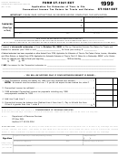 Form Ct-1041 Ext - Application For Extension Of Time To File Connecticut Income Tax Return For Trusts And Estates - 1999