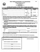 Form Wv/rafbrd-1 - License Application To Sell Raffle Board And Games - West Virginia