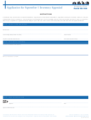 Form 50-164 - Application For September 1 Inventory Appraisal - 2011